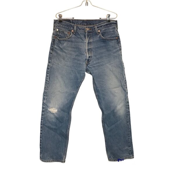 Levi's Men's 501XX Vintage Button Fly Straight Leg Jeans - W35 L33 - Picture 1 of 10